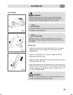 Предварительный просмотр 29 страницы Fakir CL 220 Dry Type Instruction Manual