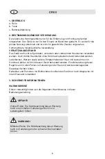 Preview for 6 page of Fakir CR 55 Operating Instructions Manual