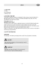 Preview for 15 page of Fakir CR 55 Operating Instructions Manual