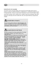 Preview for 16 page of Fakir CR 55 Operating Instructions Manual