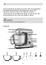 Preview for 10 page of Fakir CULINA CHEF User Manual