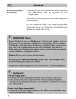 Preview for 6 page of Fakir DR 86 Instructions For Use Manual