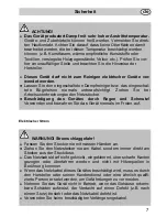 Preview for 7 page of Fakir DR 86 Instructions For Use Manual