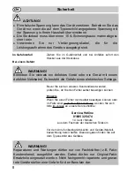 Preview for 8 page of Fakir DR 86 Instructions For Use Manual