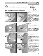 Preview for 13 page of Fakir DR 86 Instructions For Use Manual