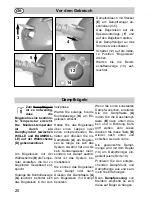 Preview for 20 page of Fakir DR 86 Instructions For Use Manual