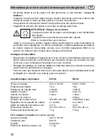 Preview for 34 page of Fakir DR 86 Instructions For Use Manual