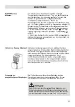 Предварительный просмотр 11 страницы Fakir DRYWELL Instruction Manual