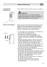 Preview for 13 page of Fakir DRYWELL Instruction Manual