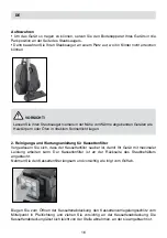 Предварительный просмотр 16 страницы Fakir Freelander BL 6050 User Manual