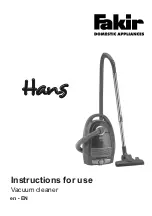 Предварительный просмотр 21 страницы Fakir HANS Instructions For Use Manual