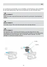 Предварительный просмотр 15 страницы Fakir HSA 800 XL Series User Manual