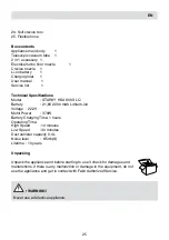 Предварительный просмотр 25 страницы Fakir HSA 800 XL Series User Manual