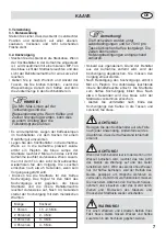 Preview for 7 page of Fakir KAAVE MONO Manual