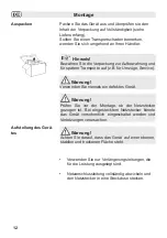 Preview for 12 page of Fakir KAAVE Operating Manual