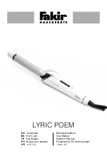 Fakir LYRIC POEM User Manual preview