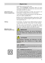 Preview for 3 page of Fakir Nilco Combi 17-30 Operating Instructions Manual