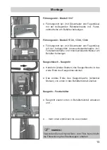 Preview for 13 page of Fakir Nilco Combi 17-30 Operating Instructions Manual