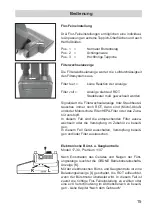 Preview for 15 page of Fakir Nilco Combi 17-30 Operating Instructions Manual