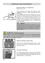 Preview for 16 page of Fakir Nilco Combi 17-30 Operating Instructions Manual