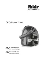 Fakir OKO Power 2200 Instruction Manual предпросмотр