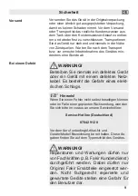 Preview for 9 page of Fakir premium AC 120 User Manual