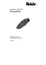 Предварительный просмотр 19 страницы Fakir premium AS WH Racing Edition Operating Instructions Manual