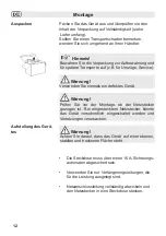 Preview for 12 page of Fakir premium HT 800 Instructions For Use Manual