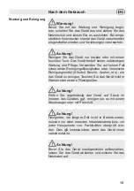 Preview for 15 page of Fakir premium HT 800 Instructions For Use Manual