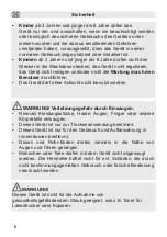 Preview for 6 page of Fakir Premium Power TS 720 AS User Manual