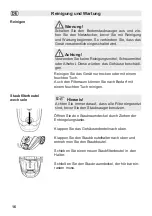 Предварительный просмотр 16 страницы Fakir premium TS 710 User Manual