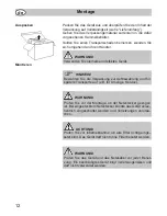 Предварительный просмотр 12 страницы Fakir Premium WS 9800 S Operating Instructions Manual