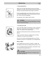 Предварительный просмотр 21 страницы Fakir Premium WS 9800 S Operating Instructions Manual