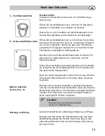 Предварительный просмотр 25 страницы Fakir Premium WS 9800 S Operating Instructions Manual