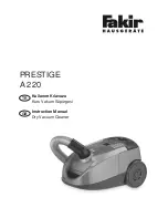 Fakir PRESTIGE A 220 Instruction Manual preview