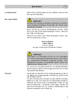 Preview for 7 page of Fakir prestige AC 9 Operating Instructions Manual