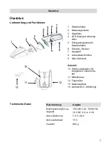 Предварительный просмотр 7 страницы Fakir prestige AS 1072 LNT Operating Instructions Manual