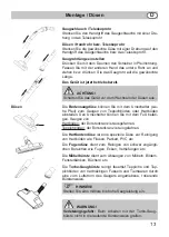 Предварительный просмотр 13 страницы Fakir Prestige C 240 Instructions For Use Manual