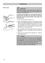 Предварительный просмотр 14 страницы Fakir Prestige C 240 Instructions For Use Manual