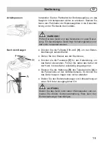 Предварительный просмотр 15 страницы Fakir Prestige C 240 Instructions For Use Manual