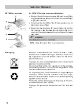 Предварительный просмотр 18 страницы Fakir Prestige C 240 Instructions For Use Manual