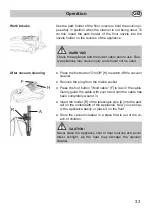 Предварительный просмотр 33 страницы Fakir Prestige C 240 Instructions For Use Manual