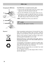 Предварительный просмотр 36 страницы Fakir Prestige C 240 Instructions For Use Manual