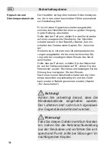 Preview for 18 page of Fakir prestige HL 300 Instructions For Use Manual