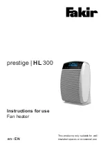 Preview for 25 page of Fakir prestige HL 300 Instructions For Use Manual