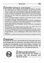 Preview for 7 page of Fakir prestige HT 400 Instructions For Use Manual