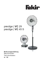 Fakir prestige VC 45 S Operating Instructions Manual предпросмотр