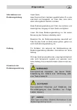 Preview for 3 page of Fakir prestige VC 45 S Operating Instructions Manual