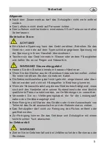 Preview for 5 page of Fakir prestige VC 45 S Operating Instructions Manual