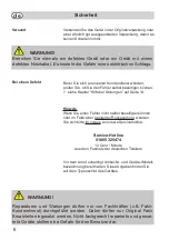 Preview for 6 page of Fakir prestige VC 45 S Operating Instructions Manual